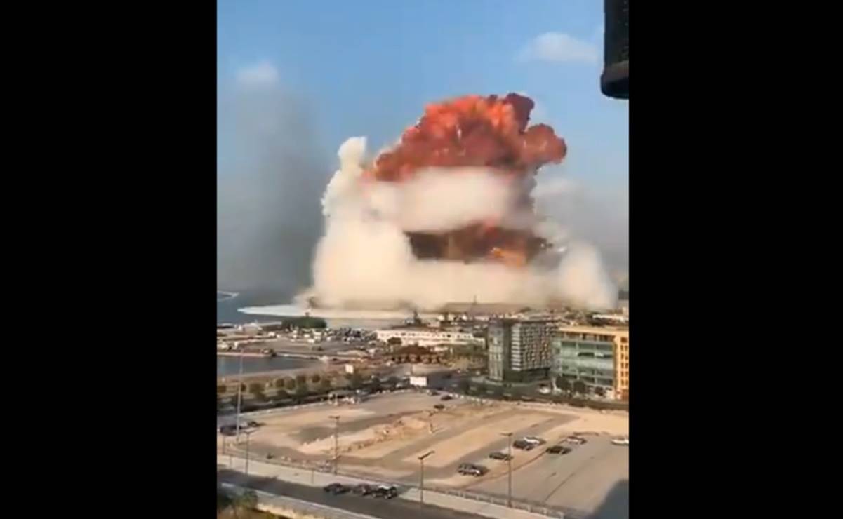 Video. Explosión en zona costera de Beirut deja varios heridos
