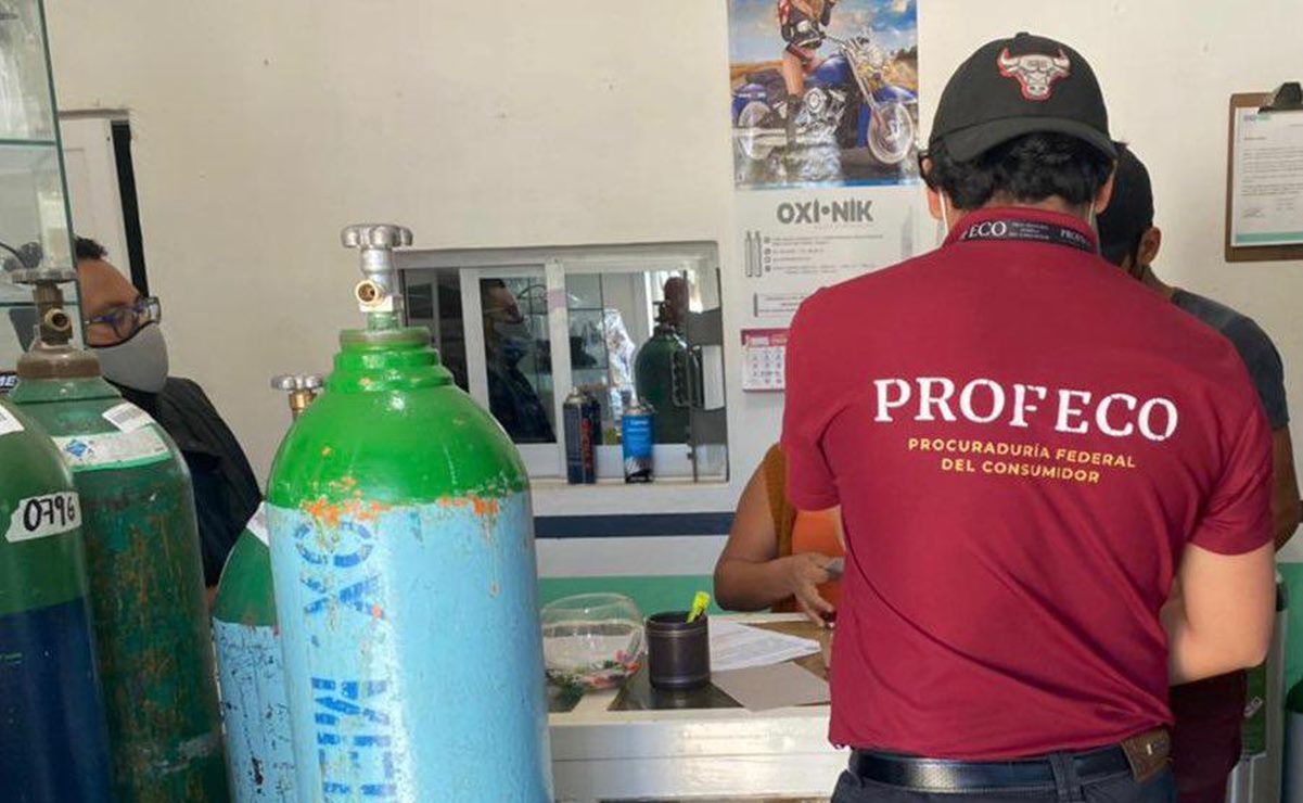 Sanciona Profeco Oaxaca a dos distribuidoras de oxígeno médico por elevar u ocultar precios