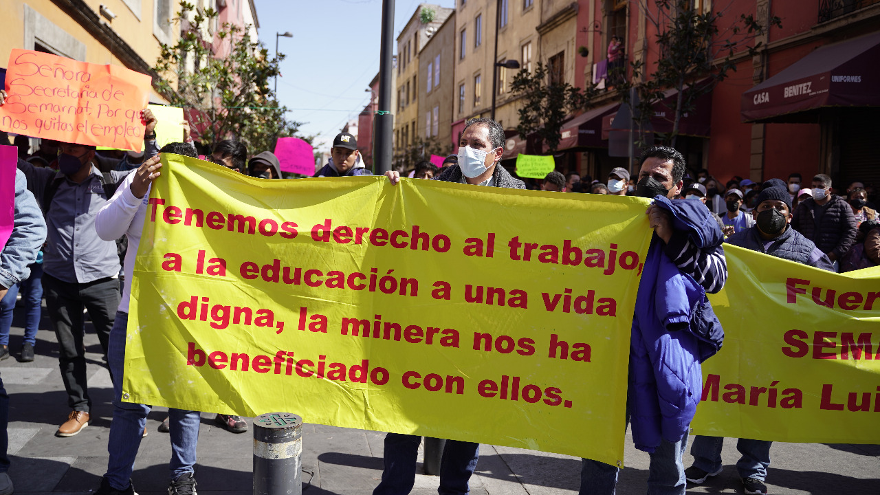 Mineros de Oaxaca advierten más protestas en CDMX, exigen que Semarnat dé permiso ambiental 