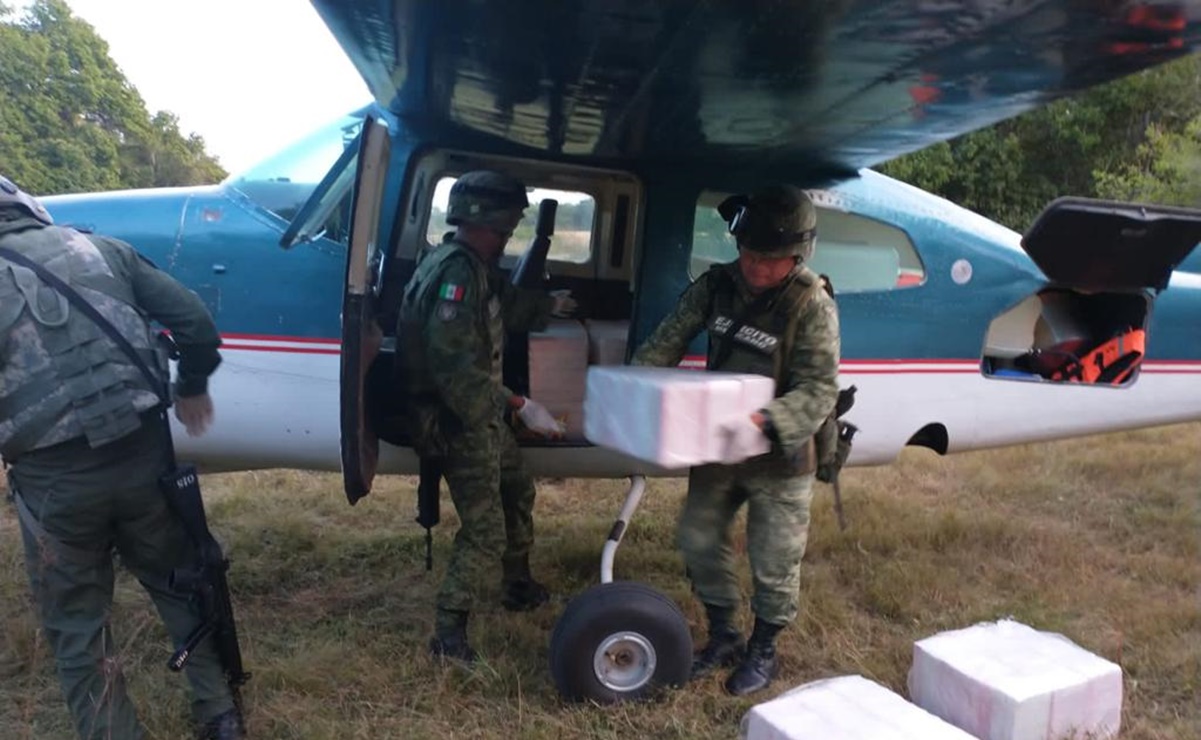 Intercepta Ejército aeronave con 400 kilos de cocaína en el Istmo de Oaxaca