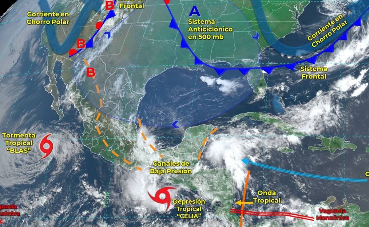 Provocará depresión tropical Celia lluvias fuertes a intensas en 4 regiones  de Oaxaca | Oaxaca