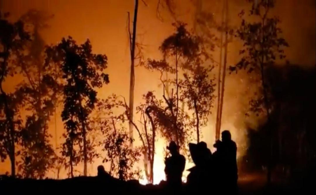 Sube a 8 el número de muertos por incendio forestal en la Mixteca