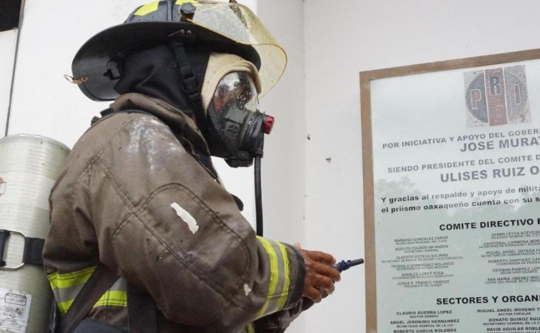 PRI Oaxaca exige que se indague y esclarezca incendio en sus oficinas estatales