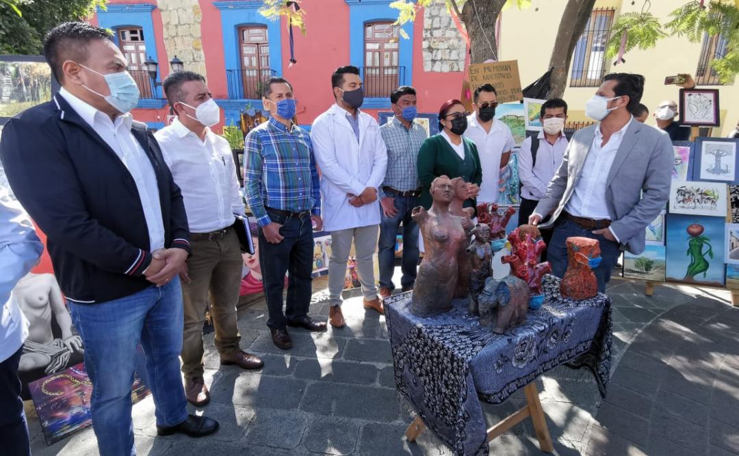 Ante Covid, artistas honran a profesionales de la Salud en Oaxaca; 3 mil 881 se han contagiado