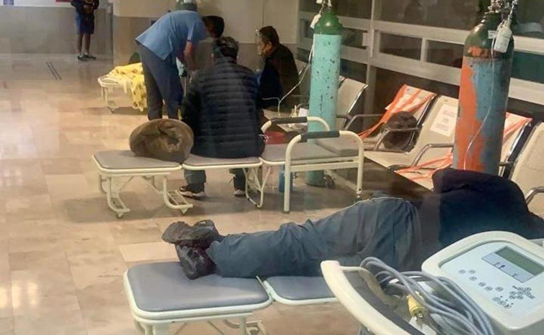 Muestran en Oaxaca a pacientes con tanques de oxígeno en el ISSSTE; “no hay camas ni ventiladores”, advierten