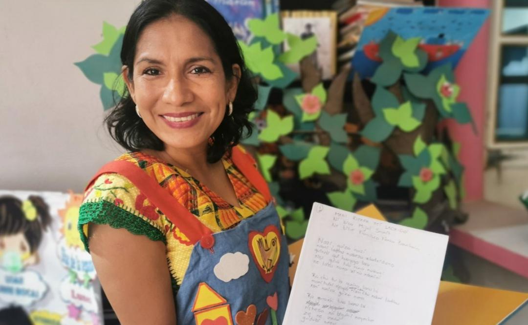 Felipa, maestra y cuenta cuentos que se volvió viral en redes por sus historias en zapoteco