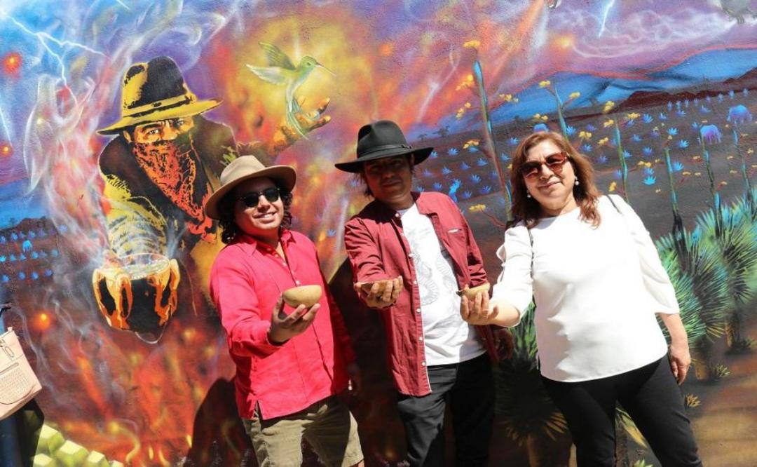 ¿Agaves silvestres y grafitti? Jóvenes de Oaxaca visten calle de la capital con arte urbano