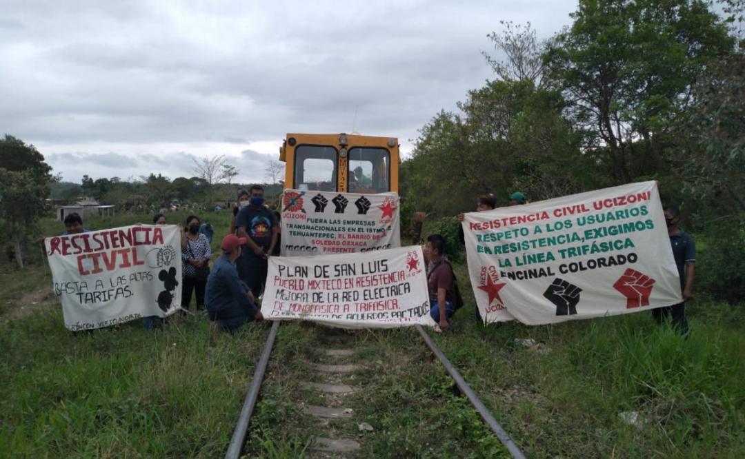 Campesinos indígenas de Oaxaca suspenden obras del Tren Transístmico en sus tierras