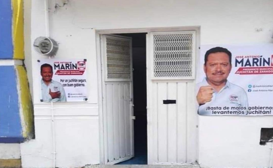 Roban casa de campaña de RSP y se llevan estrategia de campaña de candidato a edil de Juchitán