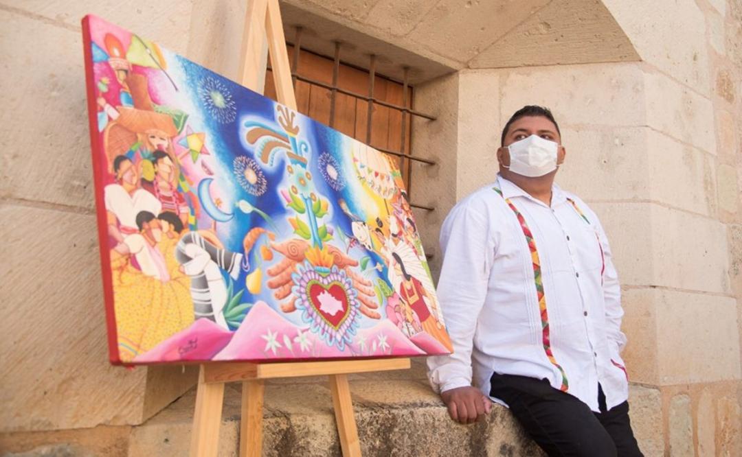 “Guelaguetza, ofrenda de un mismo corazón”, obra que será imagen de las fiestas de julio en Oaxaca