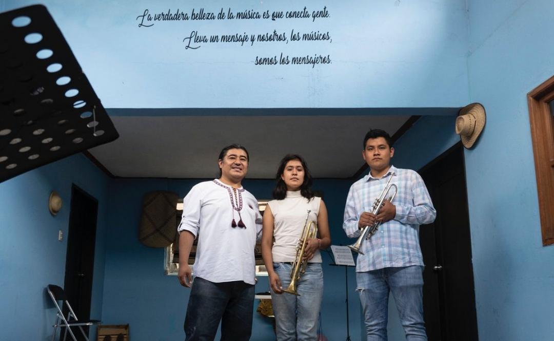 Resiste en Oaxaca la primera academia de trompeta, de la mano de músico ayuujk de Tlahuitoltepec