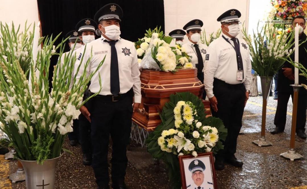 Rinden homenaje póstumo a comandante de la Policía Vial en el Istmo, Oaxaca, fallecido en un accidente