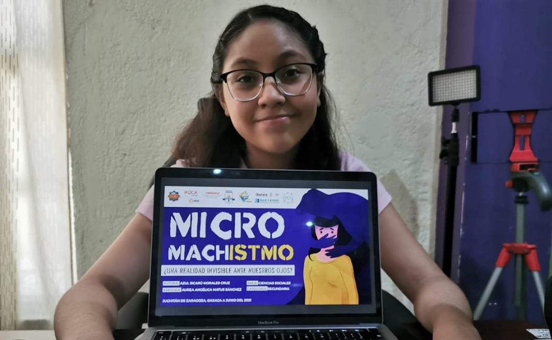 Azul Sicarú, de 14 años, representará a Oaxaca en Feria Mundial de Ciencia en Indonesia