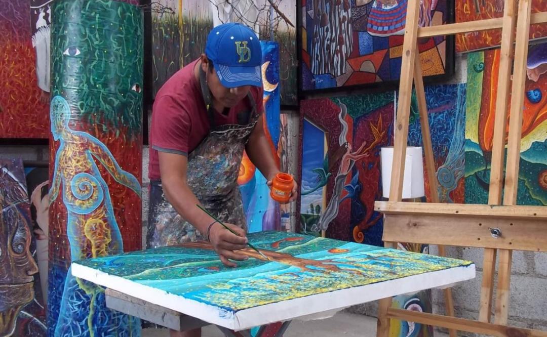 Arte con sentido comunitario: artistas mazatecos de la Cañada presentan exposición colectiva