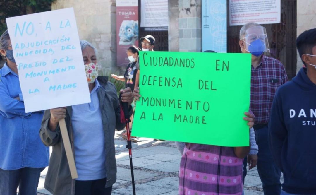 Vecinos de la ciudad de Oaxaca se organizan para defender el Monumento a La Madre; acusan privatización y daño ambiental