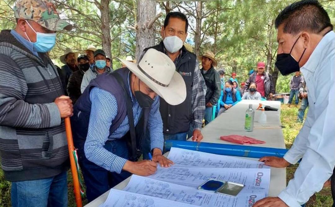 Con firma de convenio, comunidades de la Mixteca de Oaxaca ponen fin a 50 años de conflicto agrario