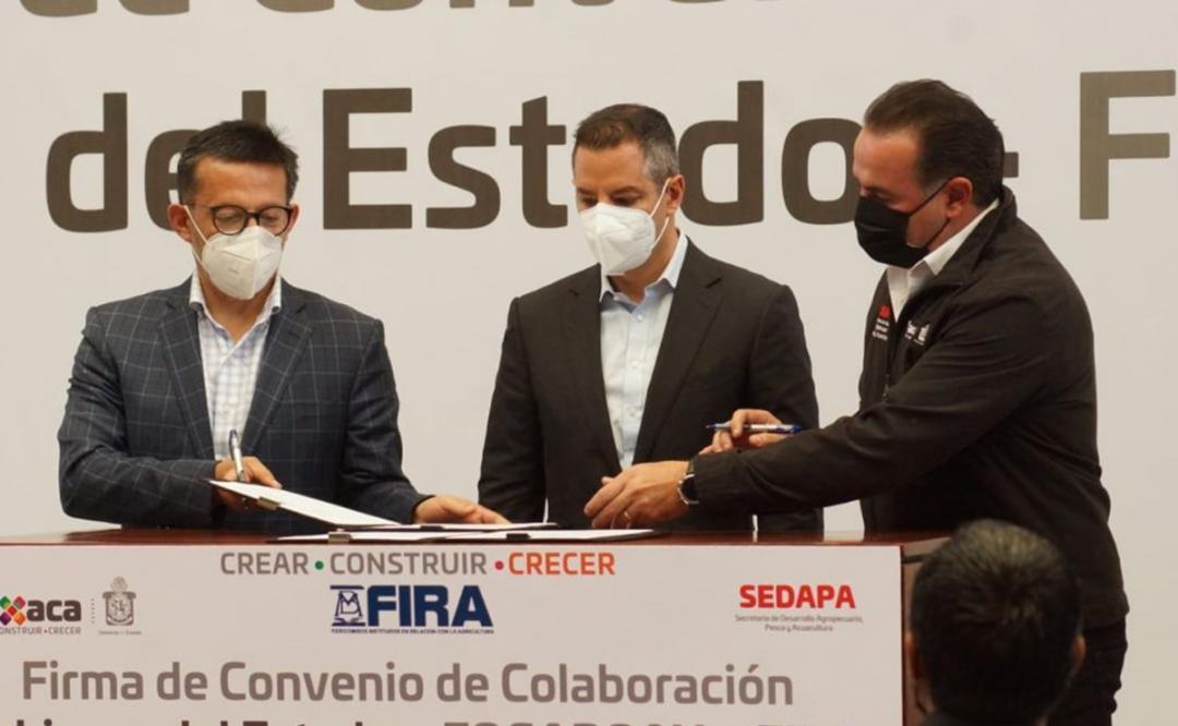 Firma Gobierno de Oaxaca convenio con FIRA, para otorgar créditos por 170 mdp para ganaderos y agricultores