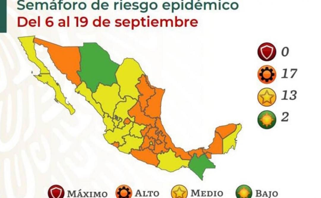 Tras casi dos meses en naranja por aumento de Covid-19, regresa Oaxaca a semáforo amarillo