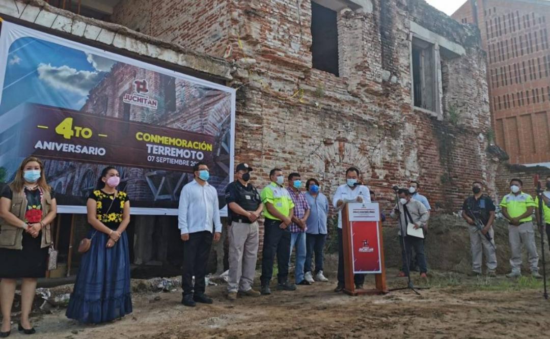 Con actos solemnes recuerdan en el Istmo a víctimas del terremoto que devastó a Oaxaca hace 4 años