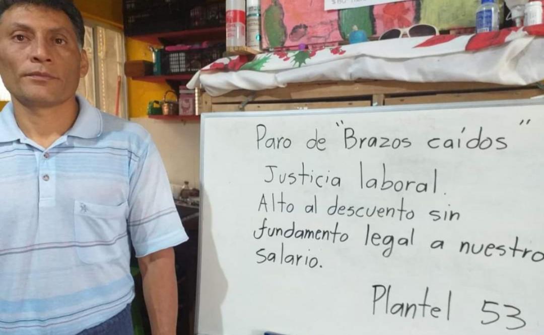 Instituto de Bachillerato de Oaxaca acuerda devolver retenciones a trabajadores; dará vales de despensa
