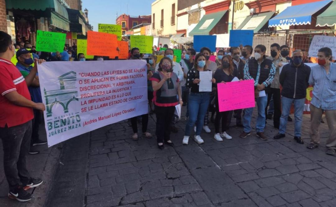 Comerciantes del Mercado Benito Juárez urgen al municipio de Oaxaca a resolver ambulantaje y falta de servicios