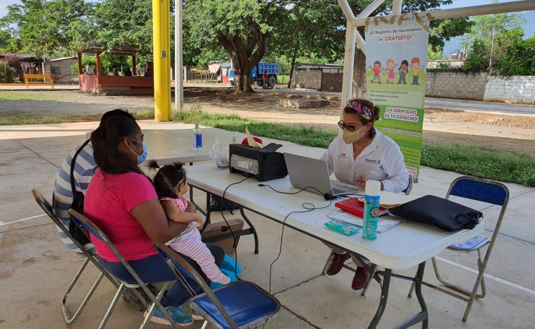 Alistan campaña de registros de nacimientos gratuitos en la Cañada y Costa de Oaxaca