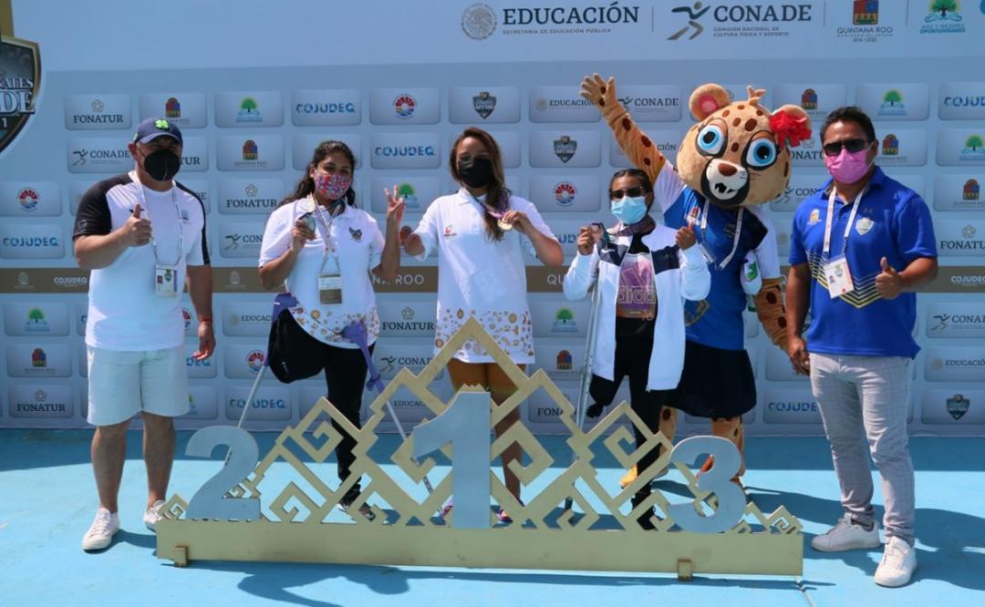 Suma 14 medallas la delegación de Oaxaca en Juegos Paranacionales Conade