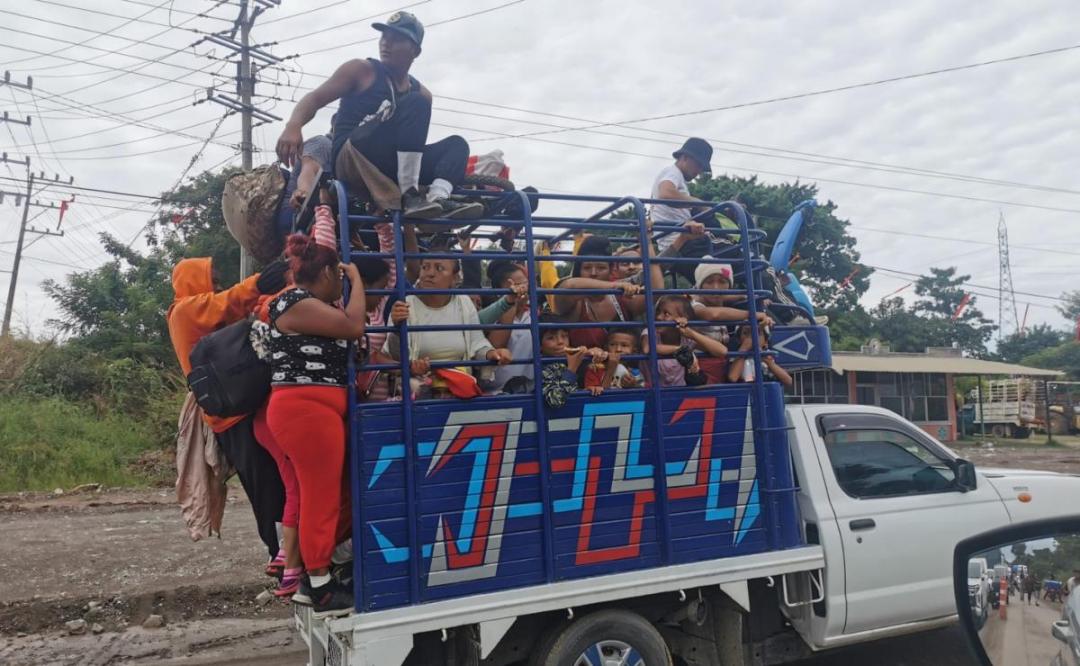 Tres migrantes de la caravana que cruza territorio de Oaxaca resultan positivos a Covid-19