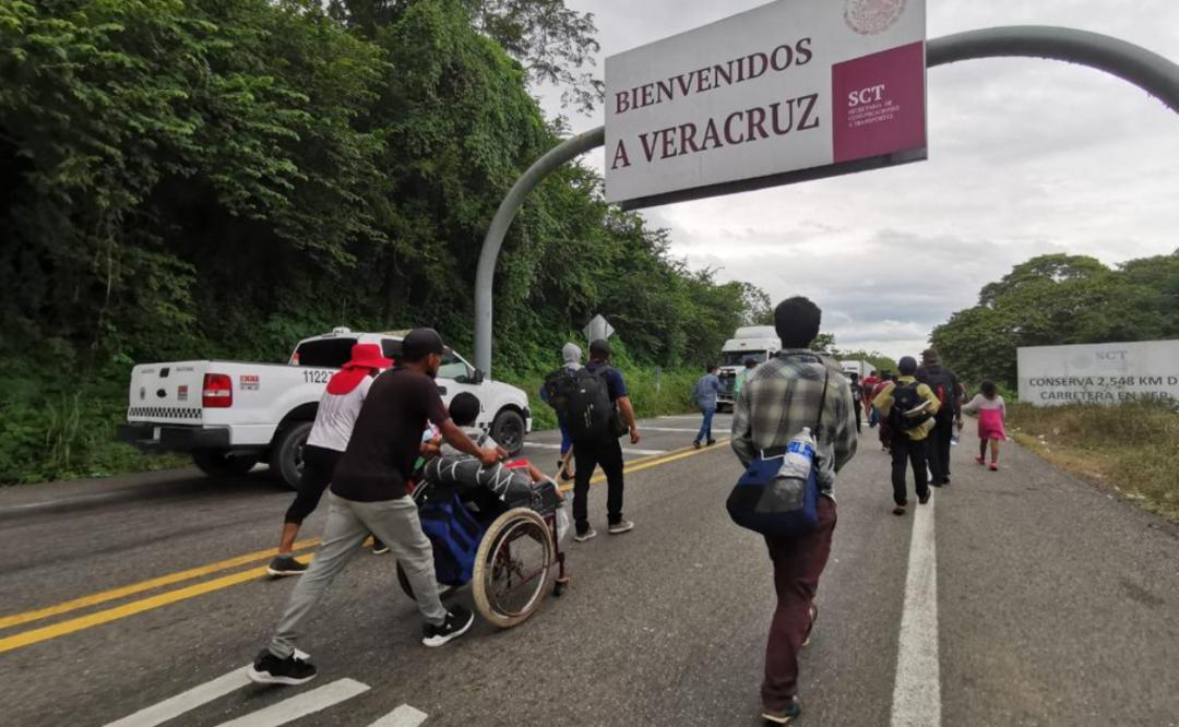 Tras 10 d as de recorrer Oaxaca caravana de migrantes llega a