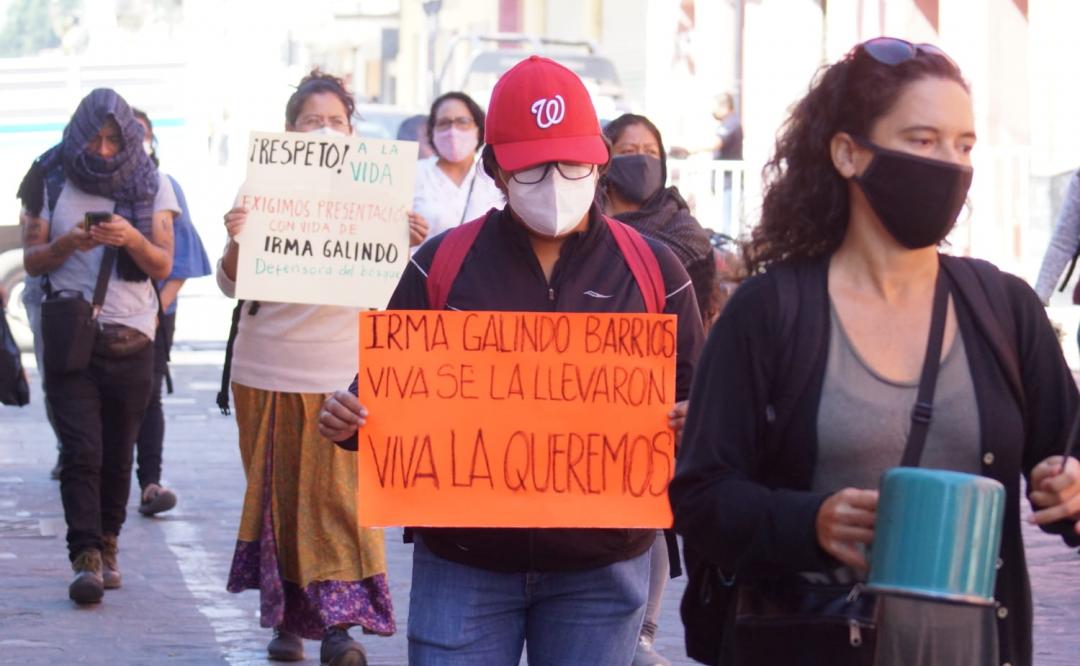 Colectivos feministas exigen la presentación con vida de Irma Galindo, defensora de la tierra en Oaxaca