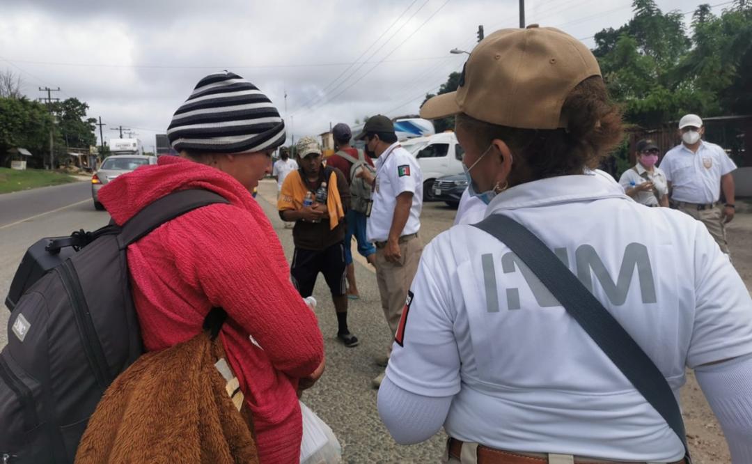 Más de 80% de caravana migrante ha aceptado visas humanitarias a su paso por Oaxaca y Veracruz