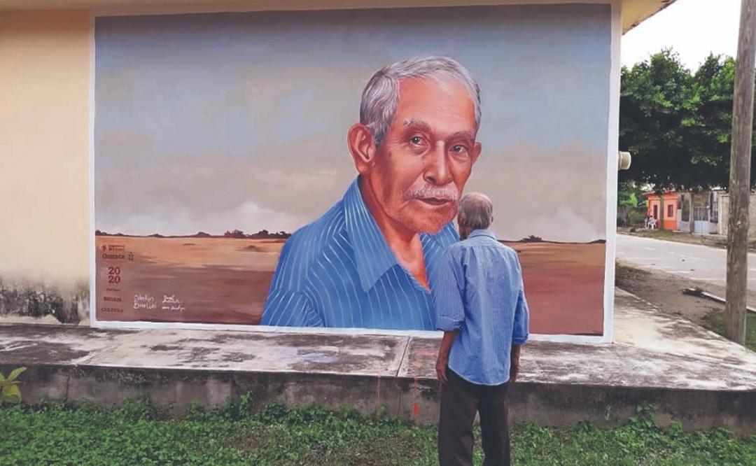 Con murales, rinden homenaje a los abuelos portadores de sabiduría de Unión Hidalgo, Oaxaca