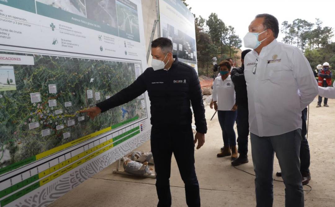 Supervisa Murat construcción de autopista Mitla-Tehuantepec II, en Oaxaca; lleva avance de 58.28%