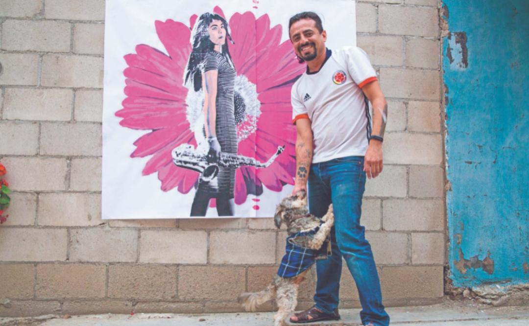 Arte urbano: desde Tijuana crean ofrenda a la fuerza de Malena y exigen justicia en Oaxaca