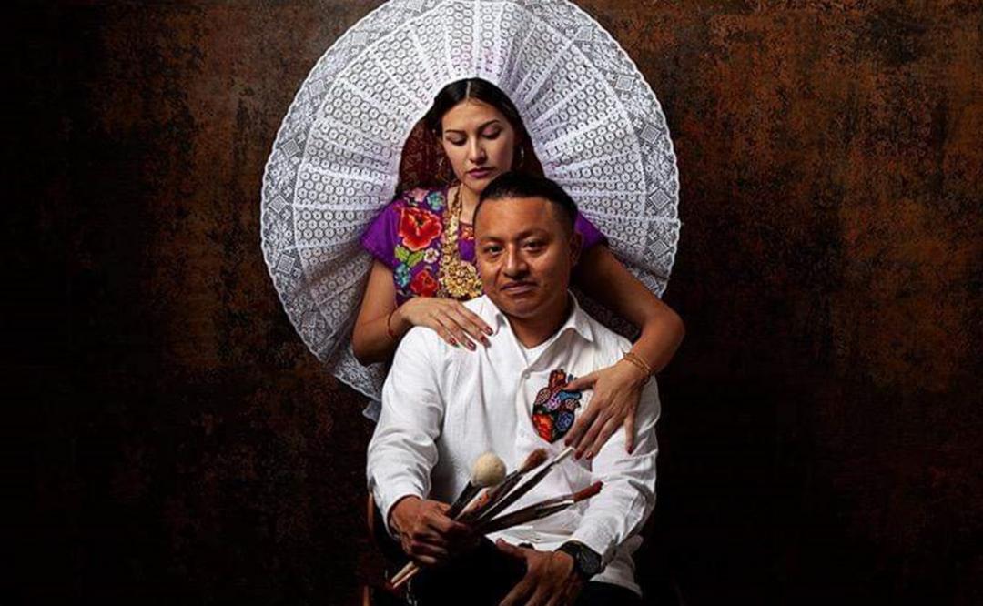 El artista Irving Cano encontró la inspiración en la cultura zapoteca, la cual plasma en murales