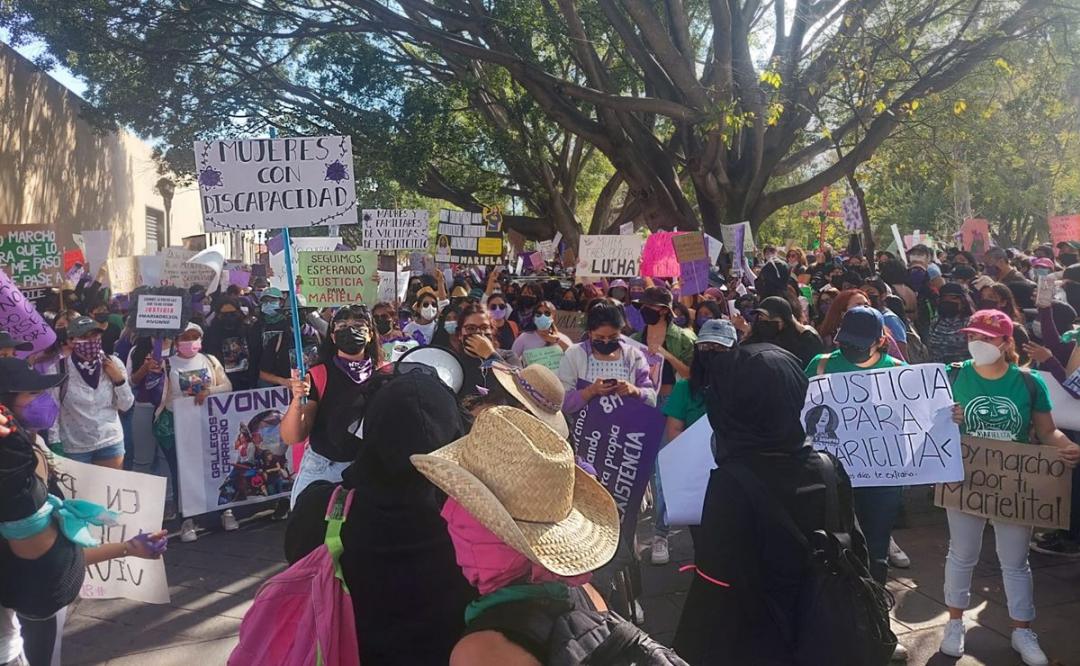 Con digna rabia, resuena en calles de Oaxaca exigencia de justicia para 608 mujeres asesinadas