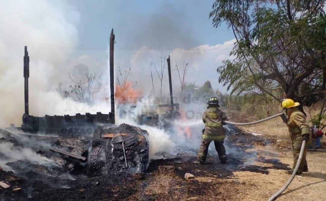 Se registran al menos siete incendios en Oaxaca este sábado; son atendidos por corporaciones