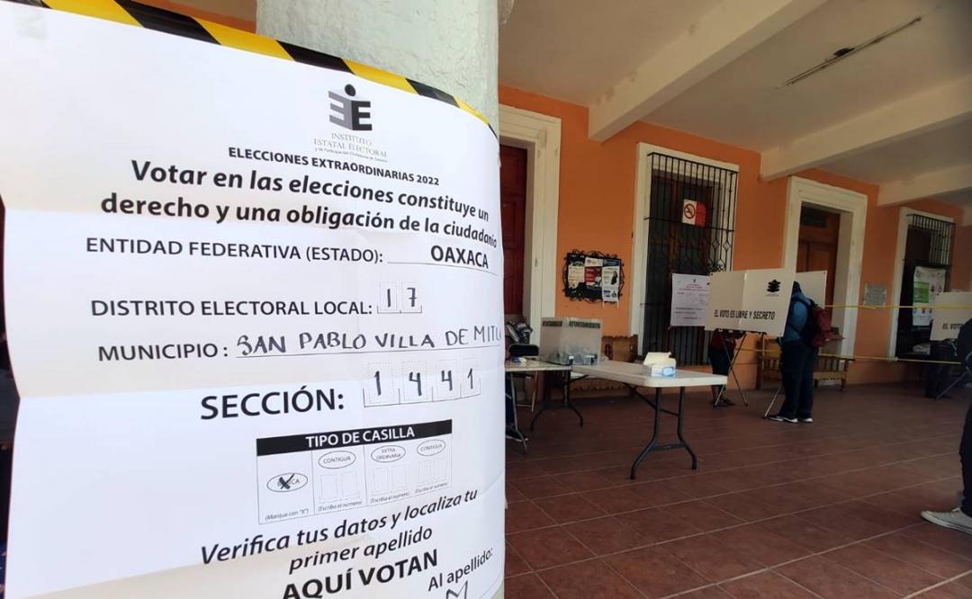 Aquí puedes encontrar tu casilla para votar en las elecciones extraordinarias en 7 municipios de Oaxaca