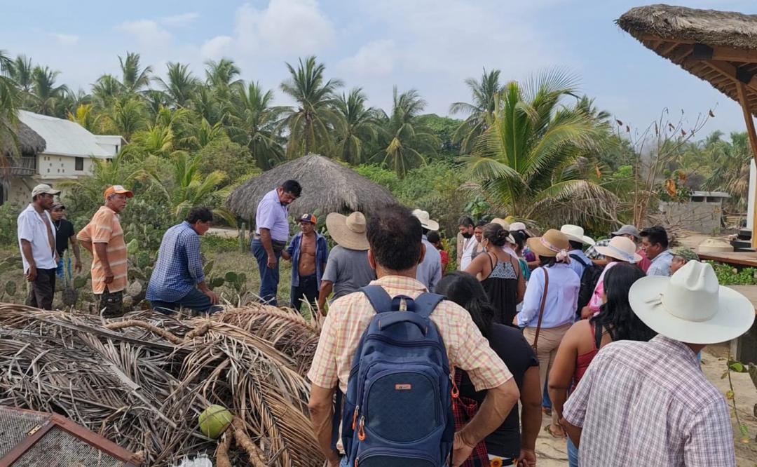 Habitantes de la Costa de Oaxaca denuncian a vecino español por construir alberca en predios comunales
