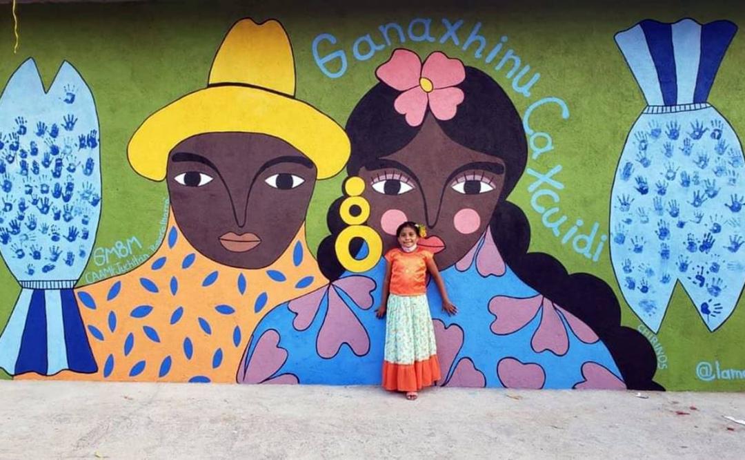 Con mural en Juchitán, buscan hacer conciencia sobre violencia contra niños y niñas de Oaxaca
