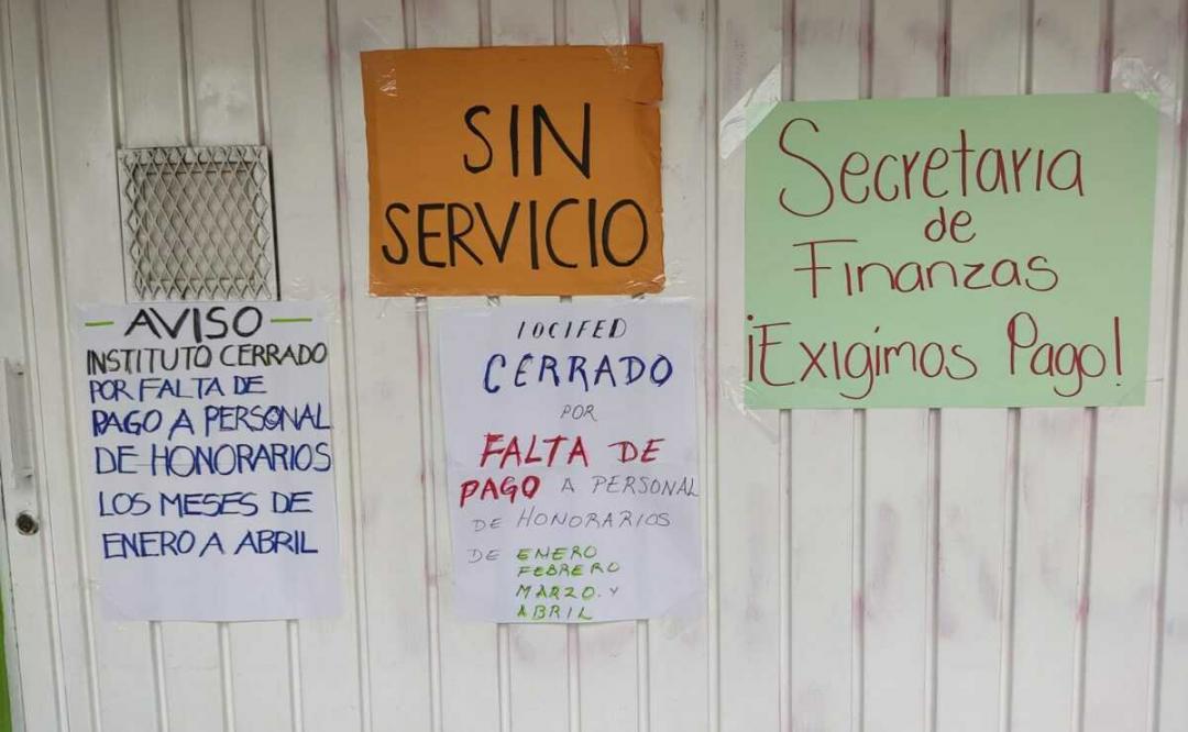Cierran oficinas y se van a paro trabajadores del Iocifed, Oaxaca; exigen pago de sueldos atrasados