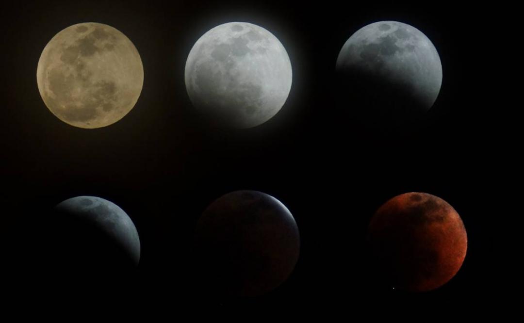 Así se vio el eclipse lunar