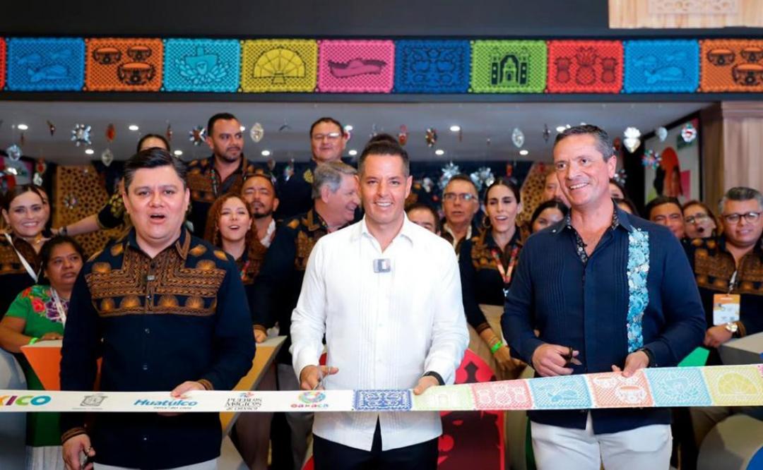 Inaugura Murat pabellón de Oaxaca en Tianguis Turístico 2022 y promueve regreso de la Guelaguetza