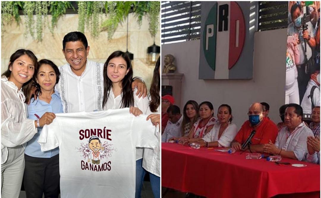 Morena y PRI declaran a sus candidatos ganadores  de elección por la gubernatura de Oaxaca