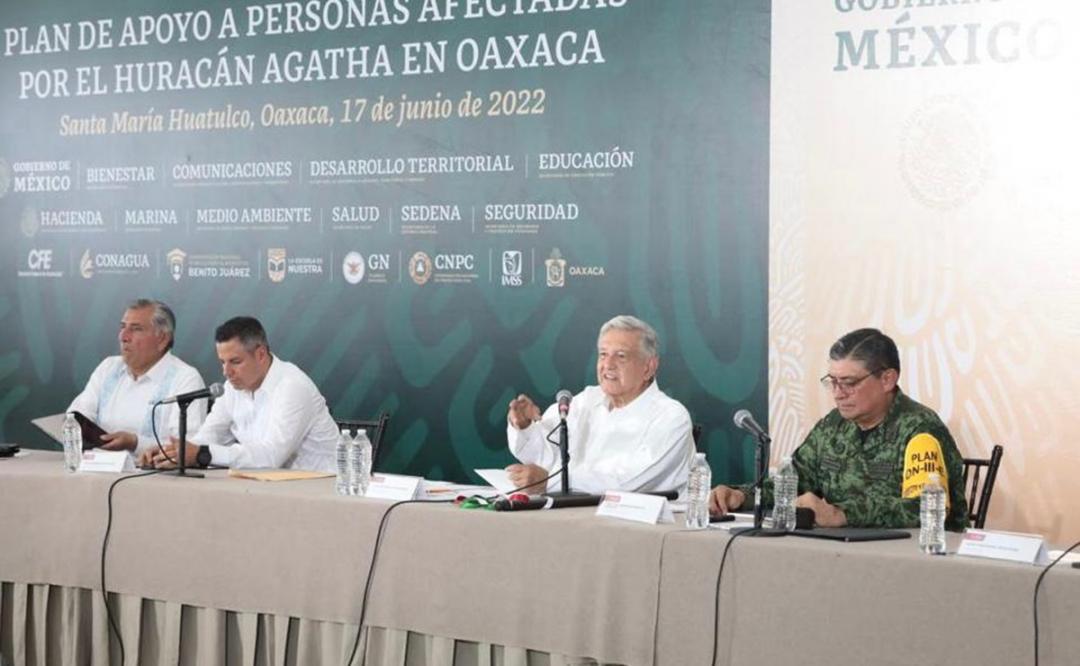 Suman 19 mil 362 las viviendas afectadas por Agatha en Oaxaca; cada una recibirá 30 mil pesos de ayuda: AMLO