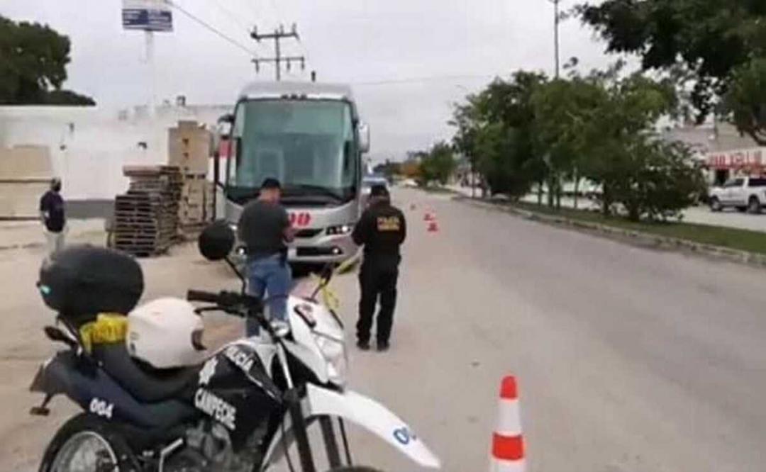 Muere aplastado chofer que salió en autobús de Oaxaca a Campeche
