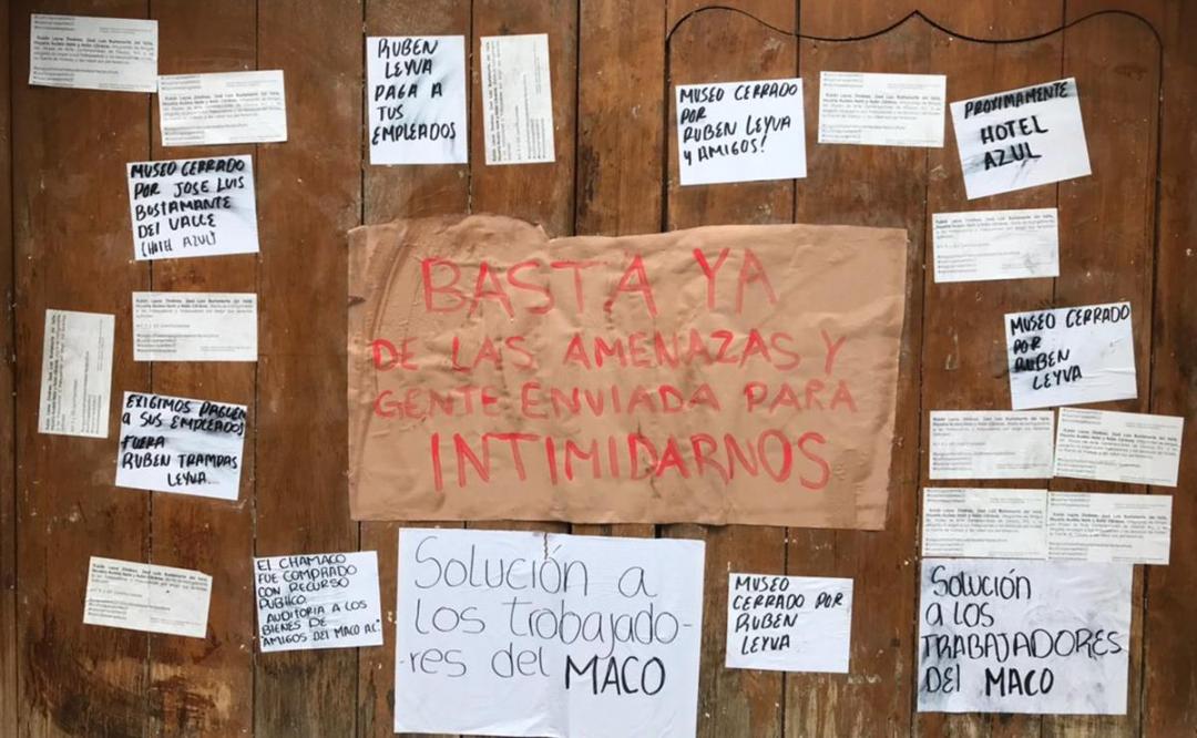 Acusan trabajadores del Museo de Arte Contemporáneo de Oaxaca intimidación y malos tratos de diputados