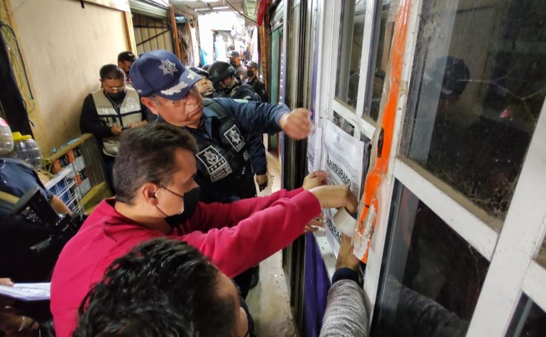 Clausuran empresa de seguridad privada usada de fachada para vender droga en la Central de Abasto de Oaxaca