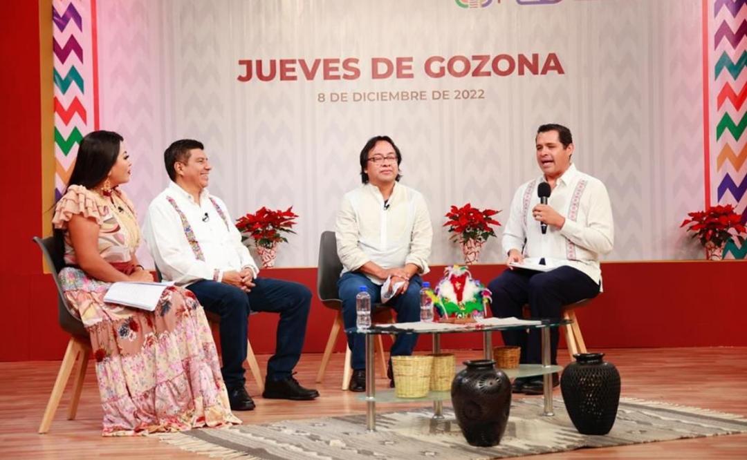 Debuta Jara con “Jueves de Gozona”, programa para rendir cuentas a Oaxaca que encabezará en Cortv