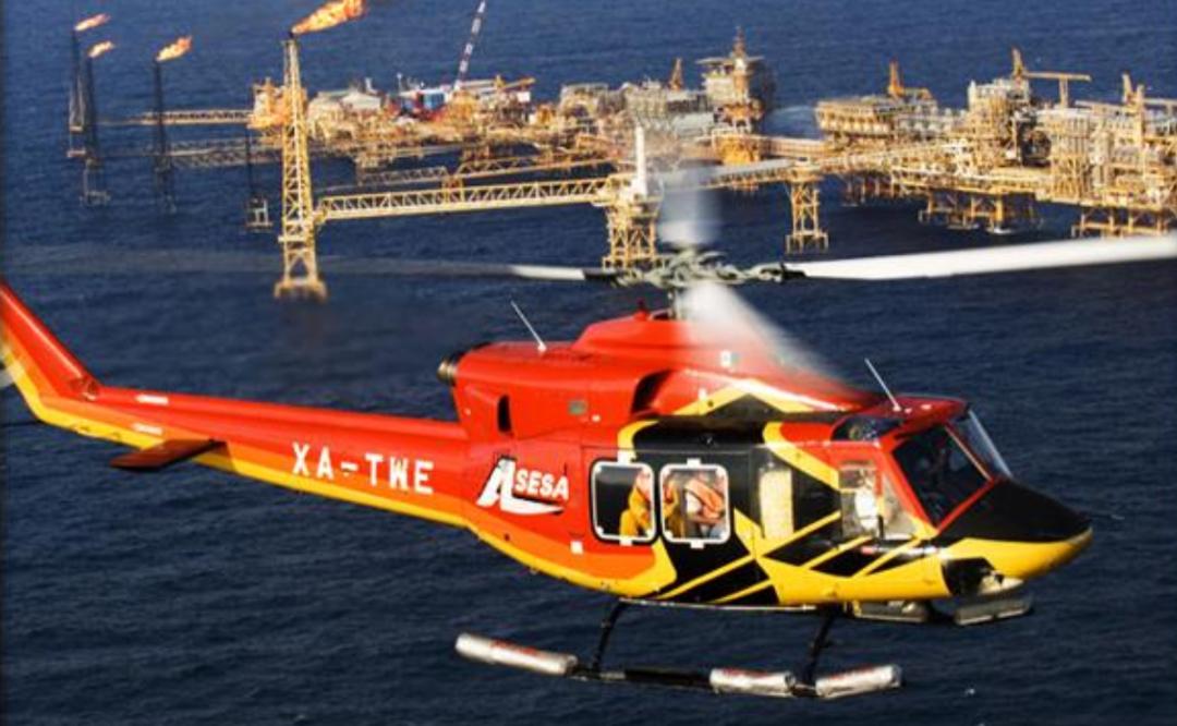Se desploma helicóptero de contratista de Pemex en sonda de Campeche; habría 2 tripulantes desaparecidos